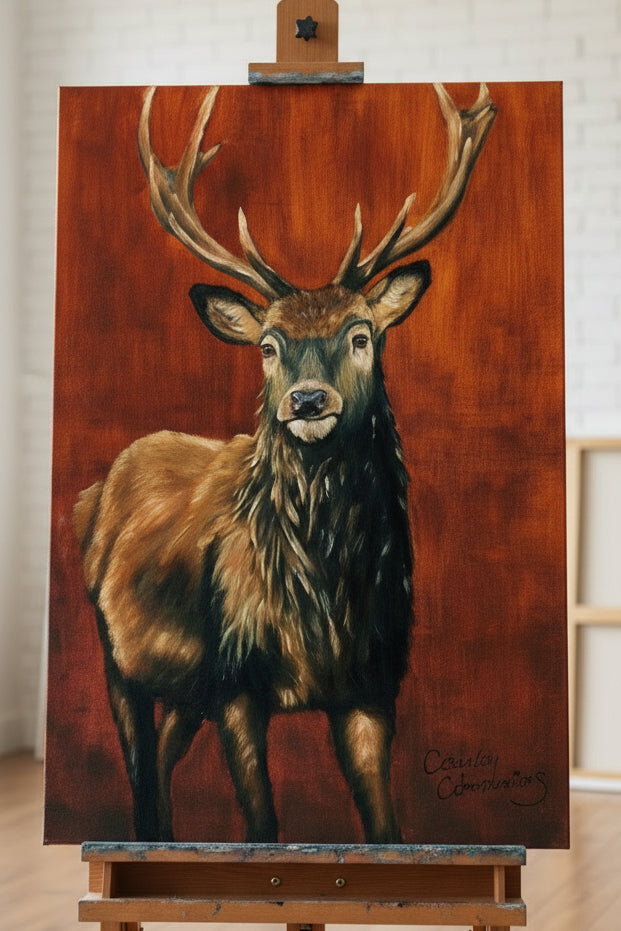 "Rust" Stag Print
