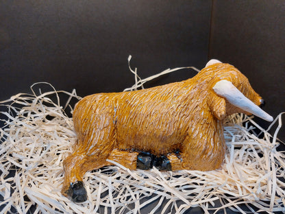 Ceramic Cow Sculpture