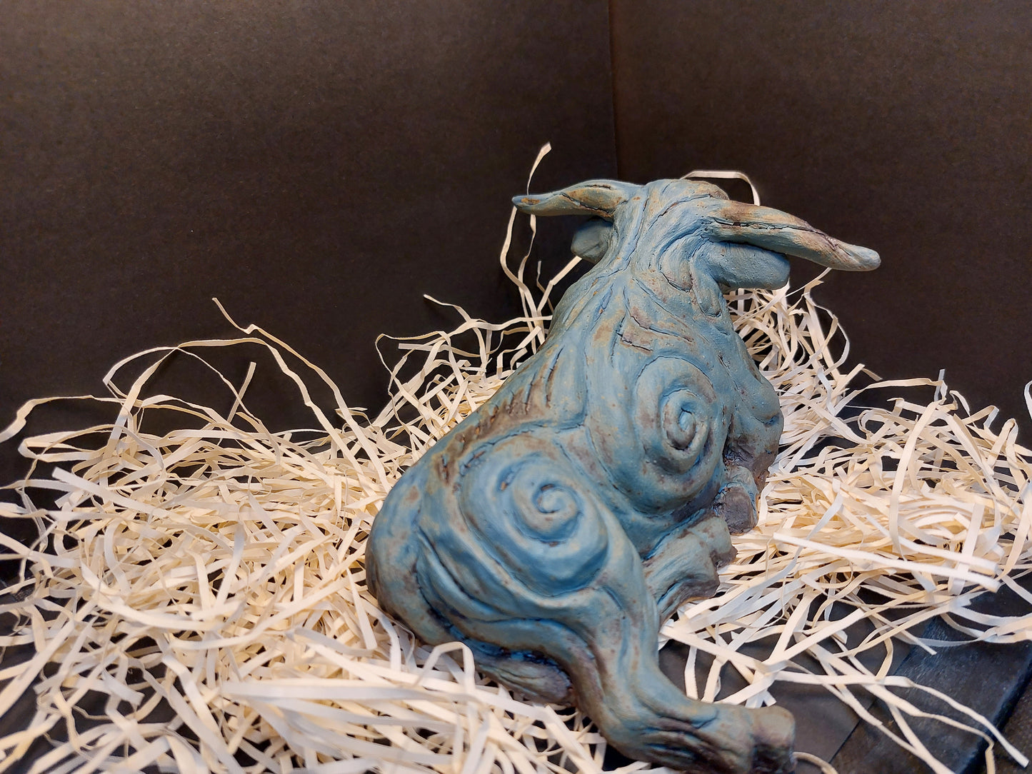 Ceramic Cow Sculpture